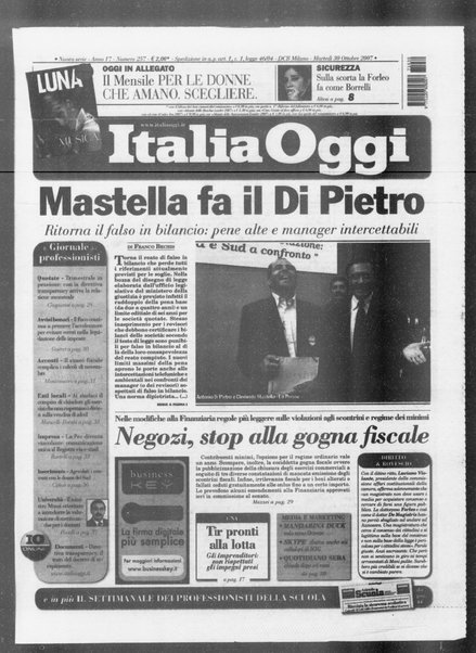 Italia oggi : quotidiano di economia finanza e politica